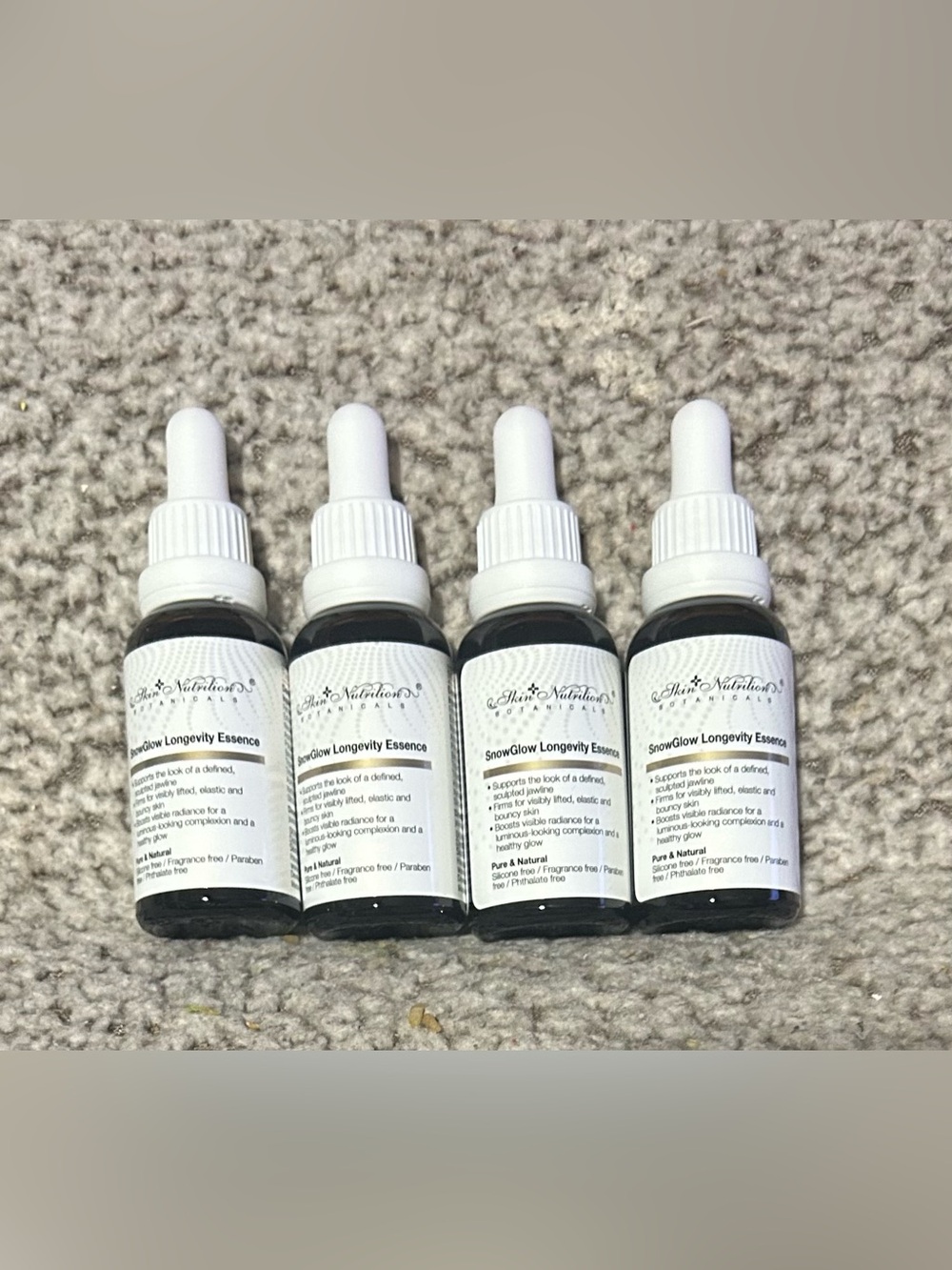 Skin Nutrition SnowGlow Longevity Essence Face Serums Set of 4